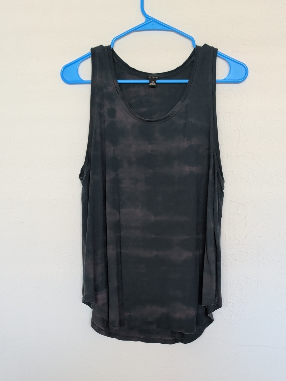 Dark Green Brown Wash Tank Top